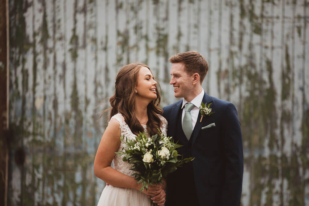 Bride and groom at the Millhouse Meath